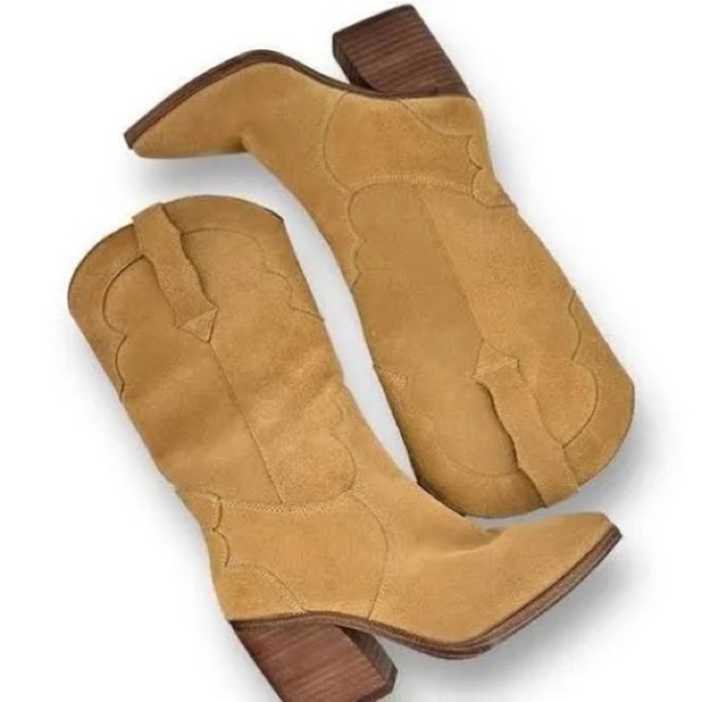 Chelsea & Violet Foxx Suede Western Boots